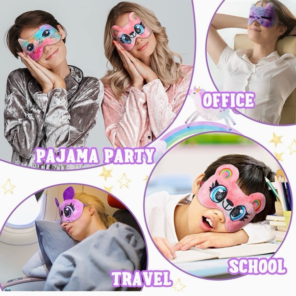 Soft Cute Cute Unicorn Sleep Mask Night Sleep Eye Masks Covers for Sleeping Mask - Picture 6 of 6